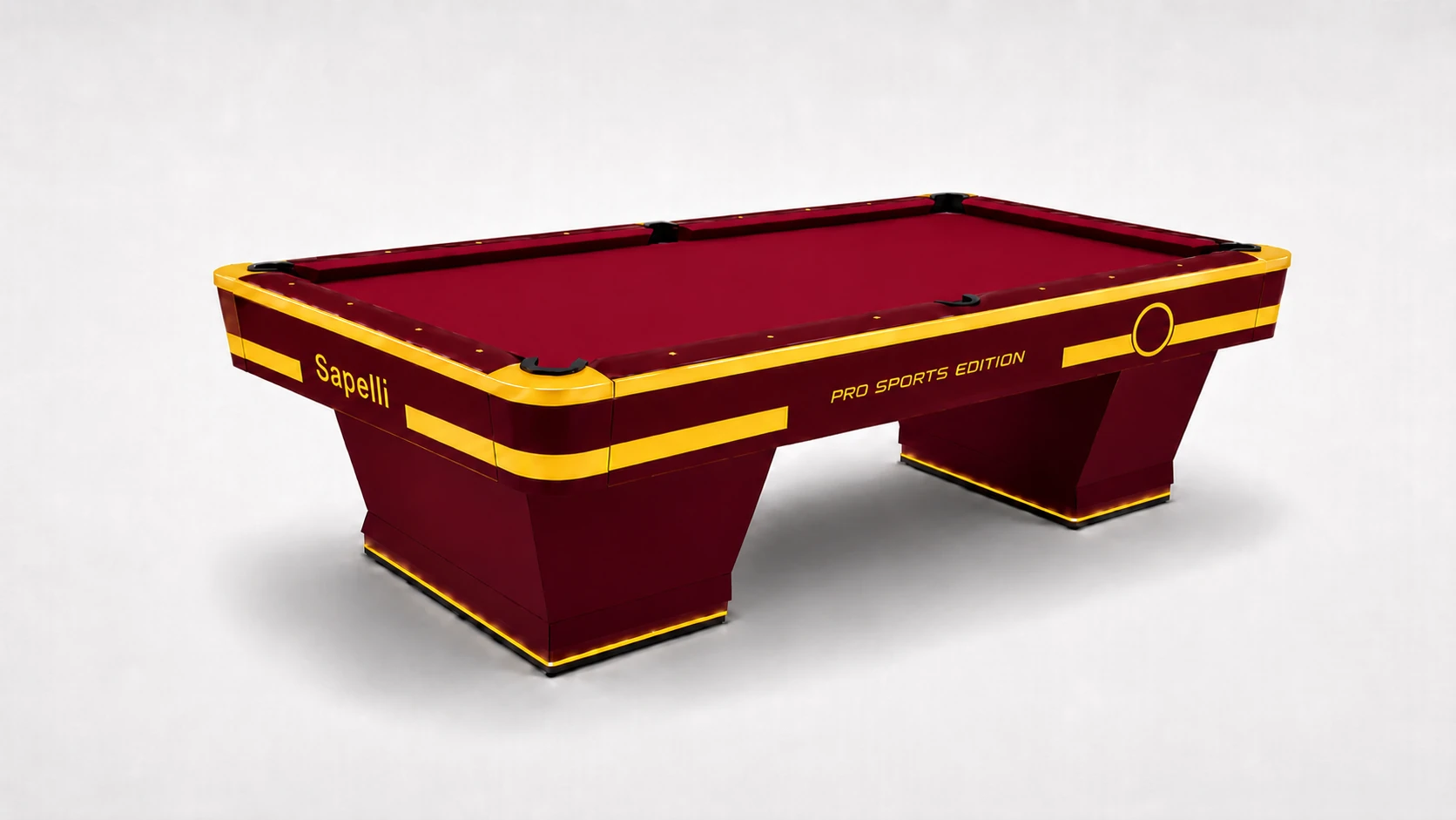Sapelli Pro Sports Edition - Sarı Kırmızı - profesyonel bilardo masası - Türkiye Bilardo Sanayi üretimi Sapelli modeli - ürün katalog fotoğrafı Sapelli Pro Sports Edition - Sarı Kırmızı - profesyonel bilardo masası - Türkiye Bilardo Sanayi üretimi Sapelli modeli - ürün katalog fotoğrafı